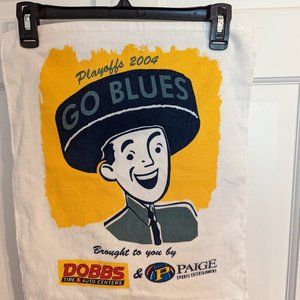 Puckhead St. Louis Blues Retro Rally Towel McArthur Playoffs 2004 15.5" x 17.75"